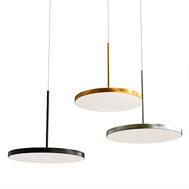 Modern Pendant Light Fixture 3D model image 1 