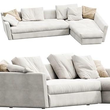 Flexform N1 Adagio Modular Sofa 3D model image 1 