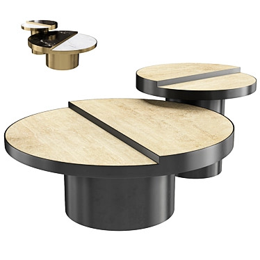 Eichholtz Excelsior Tables Set 3D model image 1 
