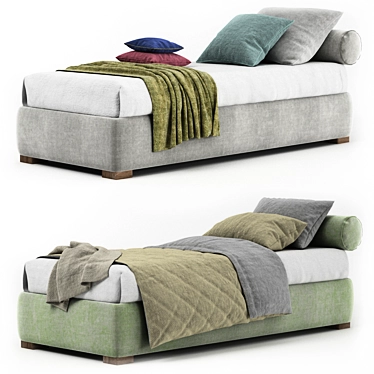 Elegant Max Rollò Bed 3D model image 1 