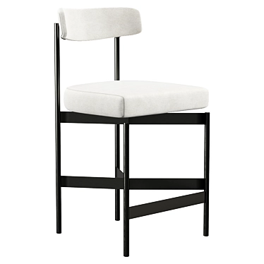 Elegant Modern Remy Counter Stool 3D model image 1 