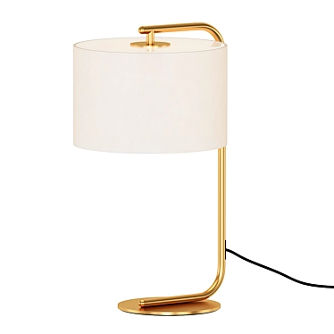 Contemporary Bronze Table Lamp 3D model image 1 