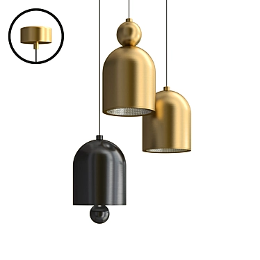 Modern Design Lamps Piet 3D model image 1 