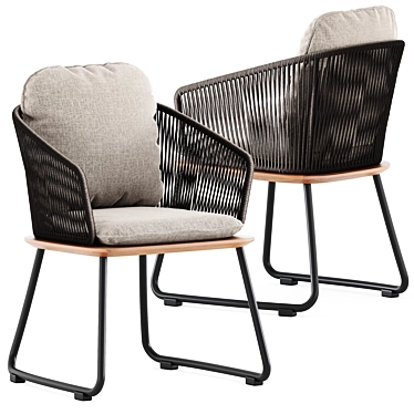 Weishaeupl Denia Dining Armchair 3D model image 1 