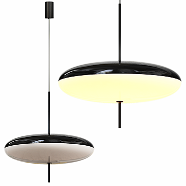 Gino Sarfatti Ceiling Light Fixture 3D model image 1 