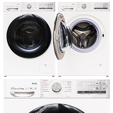 LG TW4V9RD9E Washing Machine 3D model image 1 