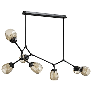 Sleek Arteriors Chandelier Design 3D model image 1 