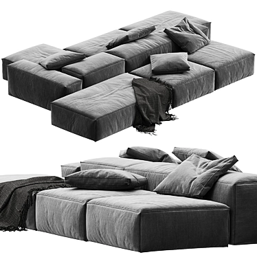 Modular Loft Sofa: Tuo Divano 3D model image 1 