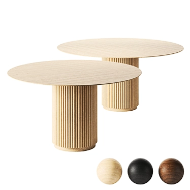 Royal Concrete Dining Table Artilleriet 3D model image 1 