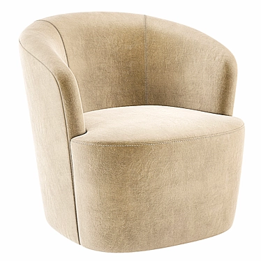 Swoon Ritz Velvet Occasional Chair 3D model image 1 