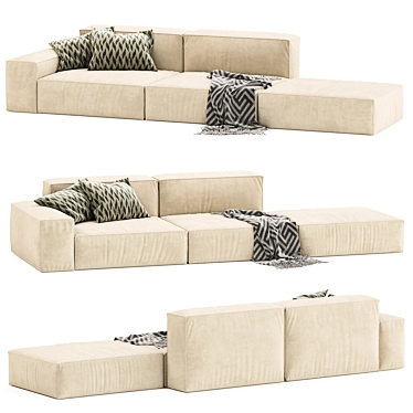 Modern Neowall Lounge Sofa Collection 3D model image 1 