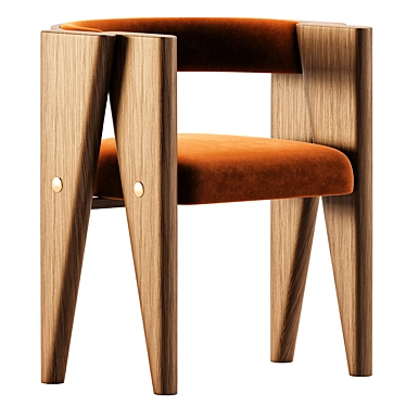 Modern Teddy Dining Chair 2017 3D model image 1 