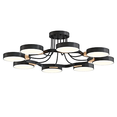 Scandinavian Modern Ceiling Light Fixture 3D model image 1 