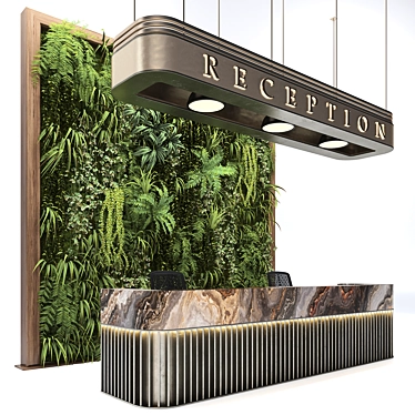 Wall Plant Reception Design 3D model image 1 