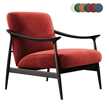 Elegant Armchair Vivi Tosconova 3D model image 1 