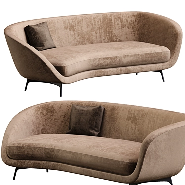 Elegant and Timeless Sofa 3D model image 1 
