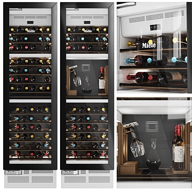 Dual Zone Miele Wine Cooler 3D model image 1 