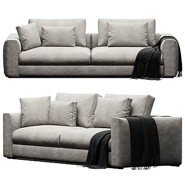 Modern Stylish Sofa Render Model 3D model image 1 