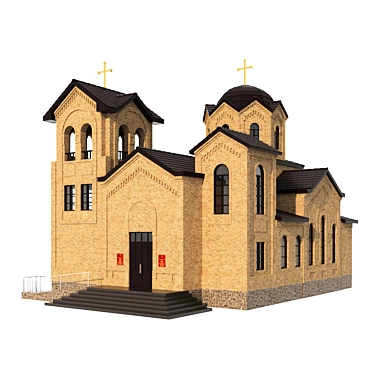 Modern Standard Church 3D model image 1 