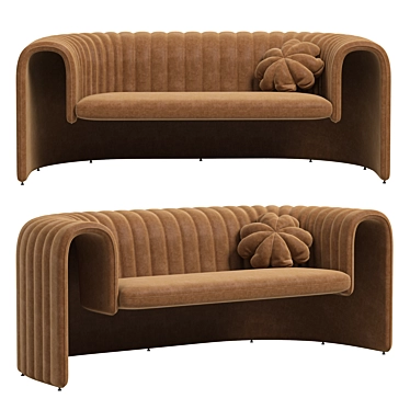 Sleek REMNANT Sofa Design Piece 3D model image 1 