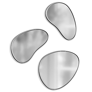 Stylish Hubba Wall Mirror 3D model image 1 