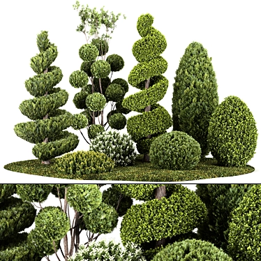 Outdoor Greenery Collection 3D model image 1 