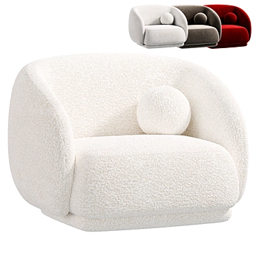 Modern Julep Armchair by Tacchini 3D model image 1 