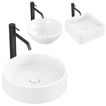 Salini Gloria Countertop Sink 3D model image 1 