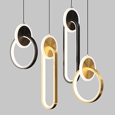 Modern LED Pendant Lights RANDALL 3D model image 1 