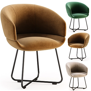 Sleek CALETO Chair for 3D 🪑 3D model image 1 