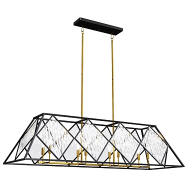 Savoy House Capella Linear Chandelier 3D model image 1 