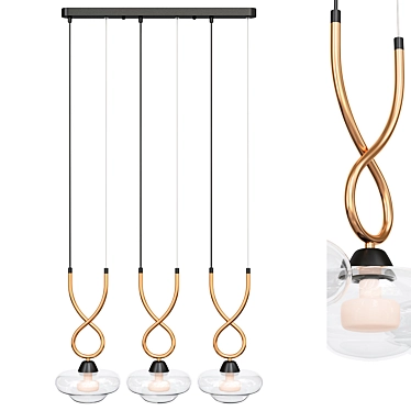 Elegant Yolanda Chandelier 3D model image 1 