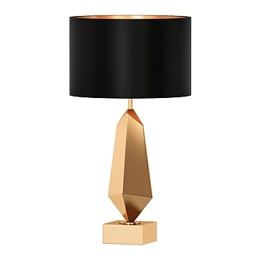 Elegant Brass Table Lamp 3D model image 1 