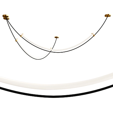 Contemporary Lampatron RILDA Light Fixture 3D model image 1 