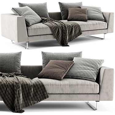 Modern Jesse Brian 2-Seater Sofa 3D model image 1 