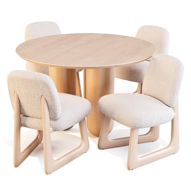 Bling Bling Dining Set: Franceschini x CB2 3D model image 1 