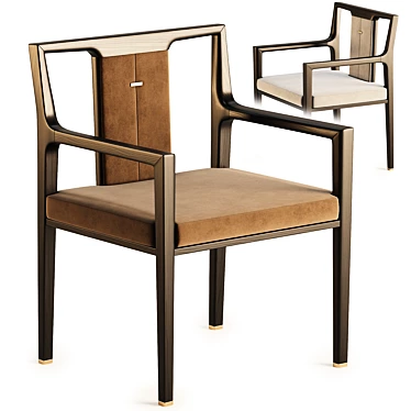 Stylish Mont Dining Chair Design 3D model image 1 