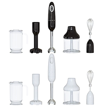 Smeg 50's Style Hand Blender 3D model image 1 