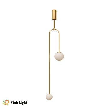Golden Loft Hanging Chandelier 3D model image 1 