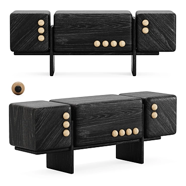 Merto Buffet: Stylish and Functional 3D model image 1 