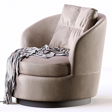 Elegant, Modern Jacques Armchair 3D model image 1 