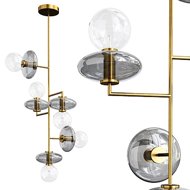 Elegant Arteriors Chandelier Fixture 3D model image 1 