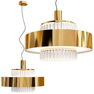 Italian Opulence Suspension Light 3D model image 1 