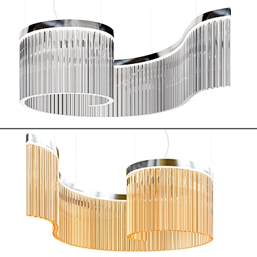 Elegant Carmen Suspension Light 3D model image 1 