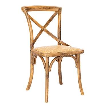 Modern Beige Chair: Cross Country 3D model image 1 