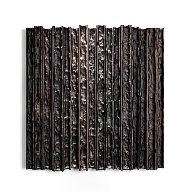 Wooden Japanese Style Wall Art 3D model image 1 