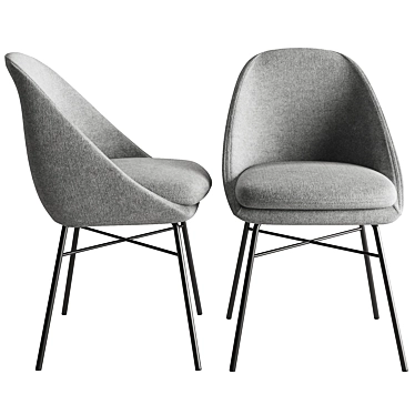 Avanos Modern Armchair 3D Model 3D model image 1 