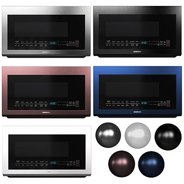 Samsung Bespoke Over-Range Microwave 3D model image 1 