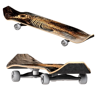  Skateboard Kit for Max 2017 3D model image 1 