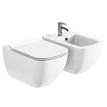 Cersanit Virgo Toilet Set 3D model image 1 